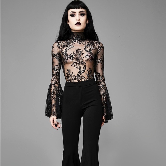 WIDOW - WITCHING HOUR LACE BODYSUIT - S - Picture 5 of 6